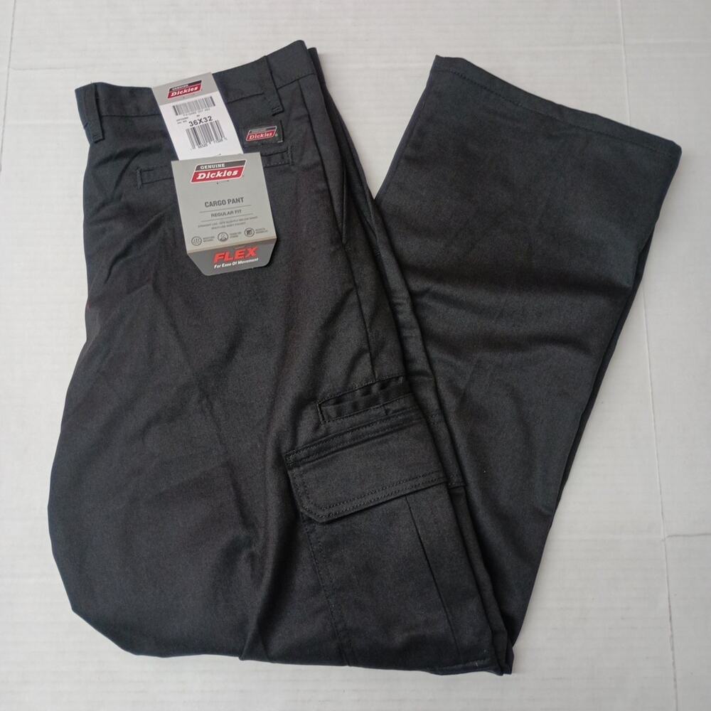Dickies Men's Black Cargo Pants Size 36x32 Regular Straight